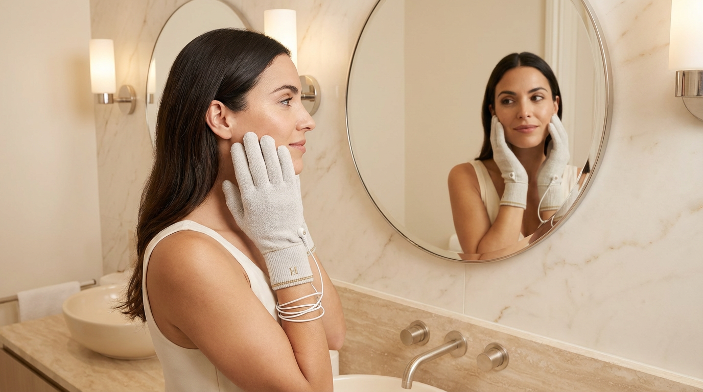 Carmen usando HEND como parte de su estilo de vida